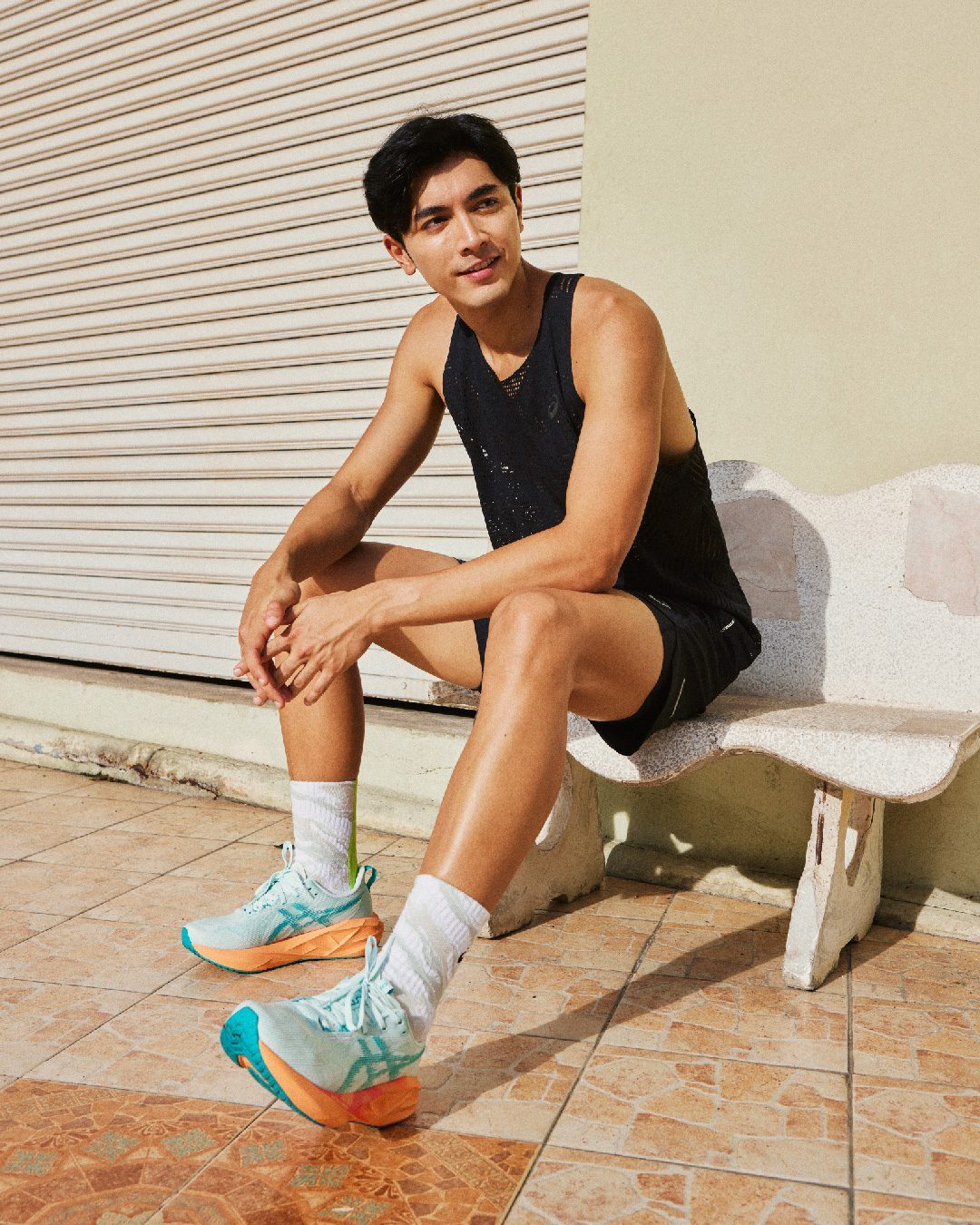 Asics running shoes : Rainy clouds og