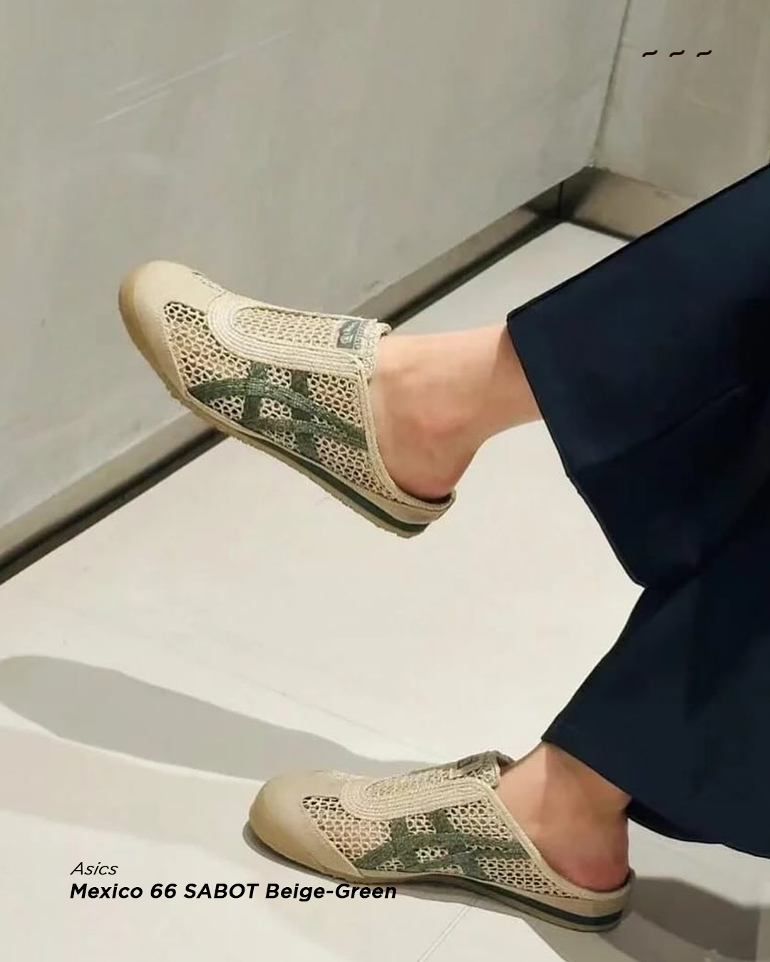 Mexico 66 SABOT Beige-Green